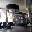 Caf� Aston v Ostrav� - v�lcov� lustry o pr�m�ru 230cm